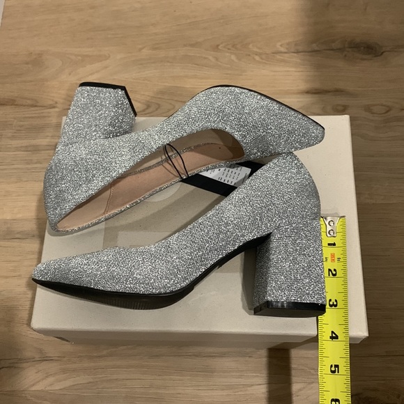 BNWT VERO MODA GLITTER CHUNKY PUMP SIZE 5 - Picture 7 of 8